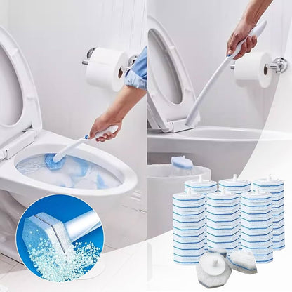 Toilet Brush with 36pcs Disposable Replacement Brushes