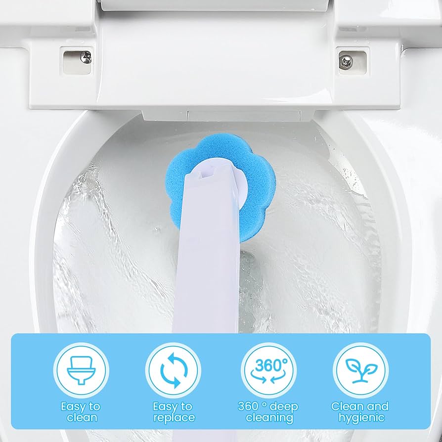 Toilet Brush with 36pcs Disposable Replacement Brushes