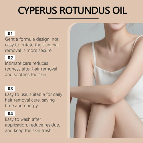 Cyperus Rotundus Oil Body Hair Removal